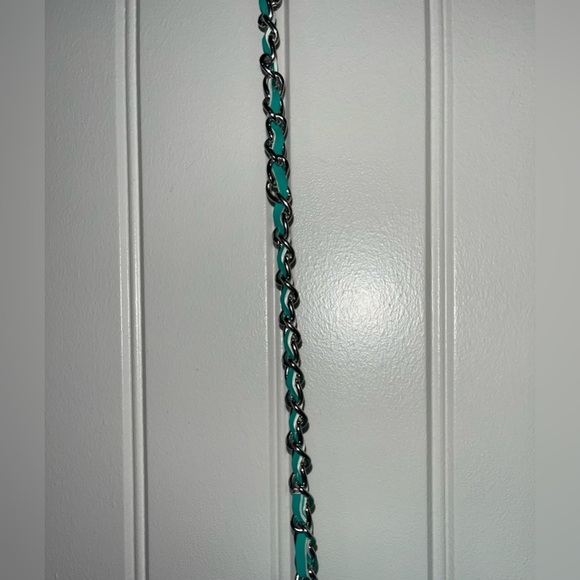 Badgley Mischka Letter Lock Crossbody Bombe&Pearls Strap&Cover, NWT - Picture 4 of 16